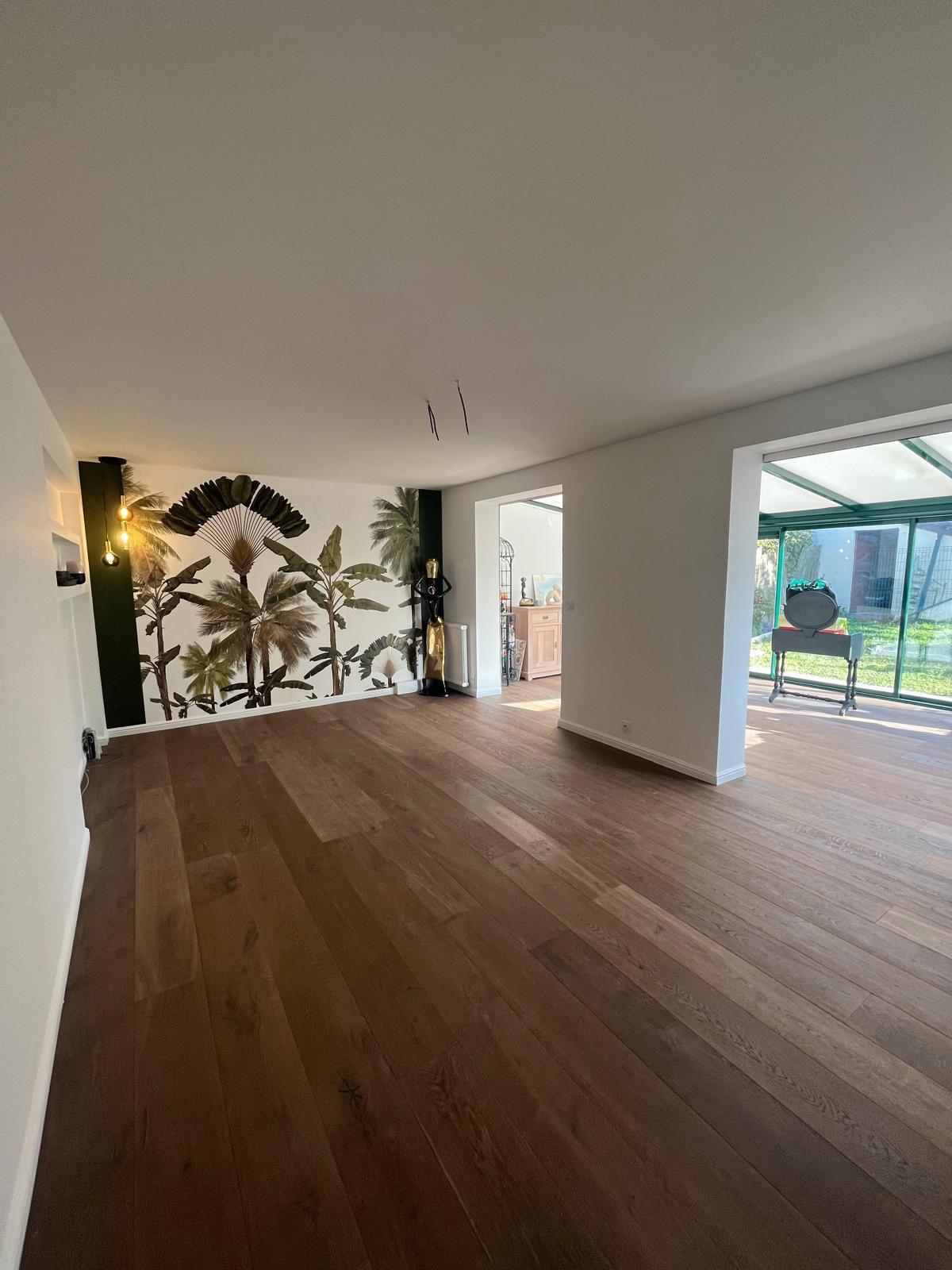 Parquet rénové dans une maison à Collégien en Seine-et-Marne